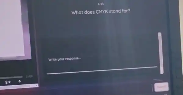 Write your response.
What does CMYK stand for?